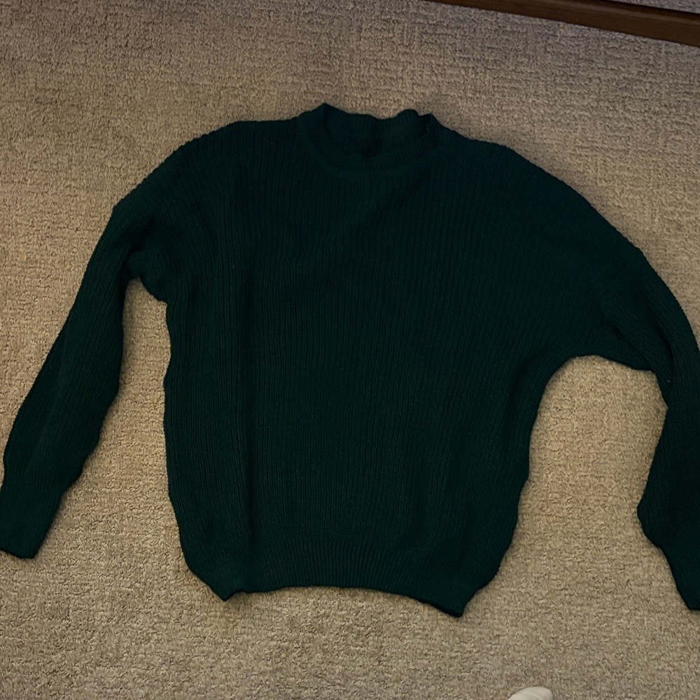 Dark Green Knit Sweater